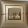  Plastic Dual CAT6 Data Socket 