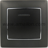 Color Decoration 1Gang 2 Way Rocker Wall Switch with Led Indicator