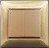 Metal 2 Gang 2 Way Light Switch