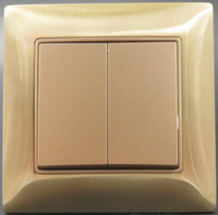  2 Gang 1 Way Wall Light Switch Supplier