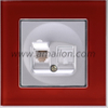 Glass Dual Data RJ45 Socket Outlet