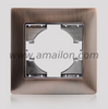 1 Gang Metal Zinc Alloy Light Switch Socket Accessories Frame 