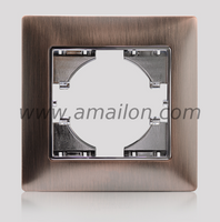 1 Gang Metal Zinc Alloy Light Switch Socket Accessories Frame 