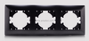 3 Gang Plastic PC Light Switch Socket Accessories Frame 