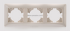 3 Gang Plastic PC Light Switch Socket Accessories Frame 