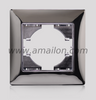1 Gang Metal Zinc Alloy Light Switch Socket Accessories Frame 
