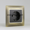 Metal 2P+E Schuko Power Socket Outlet