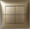 2 Gang 2 Way White Light Switch