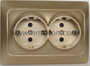 High Performance PC Dual Germany Power Socket Outlet 