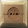  Metal 2P + T French Power Socket Outlet 