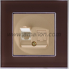 Glass Dual Data RJ45 Socket Outlet