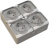 4 Gang IP54 WaterProof 2P+E germany Power Socket Outlet 