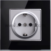 16A Glass Germany Power Socket Outlet