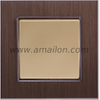 Metal Aluminium 1G 1Way Wall Light Switch