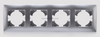4 Gang Plastic PC Light Switch Socket Accessories Frame 