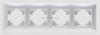 4 Gang Plastic PC Light Switch Socket Accessories Frame 