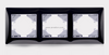 3 Gang Metal Zinc Alloy Light Switch Socket Accessories Frame 