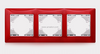 3 Gang Metal Zinc Alloy Light Switch Socket Accessories Frame 