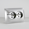 EU Style Dual 2 Pin + T French Power Socket Outlet 