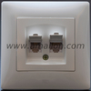  Plastic Dual CAT6 Data Socket 