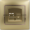 Plastic PC CAT6 Data Power Socket 