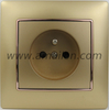  White PC Color Decoration French 2P + T Power Socket Outlet 