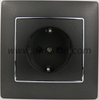 Color Decoration PC 2P+E Schuko Outlet