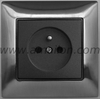  Metal 2P + T French Power Socket Outlet 