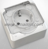IP54 Water Proof 16A Germany Power Socket Outlet 