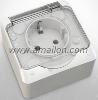 IP54 Water Proof 16A Germany Power Socket Outlet 