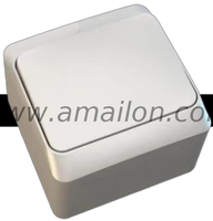 Waterproof IP54 1 Gang 1 Way Light Push Switch 