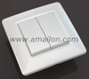  European Standard Economic 2 Gang 1 Way Wall Switch