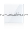 86 Size 2 Gang Live +Neutral Tempered Glass Touch Wall Switch
