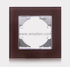 1 Gang Tempered Glass Light Switch Socket Accessories Frame 