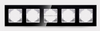 5 Gang Tempered Glass Light Switch Socket Accessories Frames 