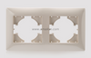 2 Gang Plastic PC Light Switch Socket Accessories Frame 