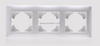 3 Gang Plastic PC Light Switch Socket Accessories Frame 