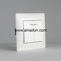 Single Pole 2G 2Way Light Switch with Led Indicator