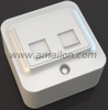 Surface Mounting Dual Data Rj45 Socket Outlet 