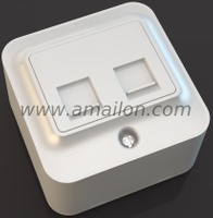 Surface Mounting Dual Data Rj45 Socket Outlet 