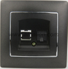 Plastic PC CAT6 Data Power Socket 