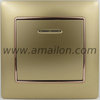 Color Decoration 1Gang 2 Way Rocker Wall Switch with Led Indicator