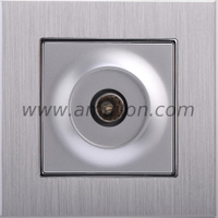 Metal Aluminium Female TV Socket 