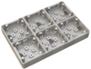 IP54 Water Proof 6Gang Wall Light Switched Socket Outlet 