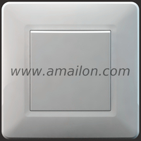 Economic Plastic PC 1 Gang Push light Switch