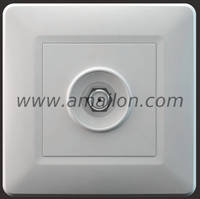 Flushed Mounted Economic Type PC Satellite Socket