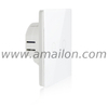 86 Size 2 Gang Live +Neutral Tempered Glass Touch Wall Switch