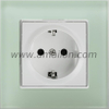 16A Glass Germany Power Socket Outlet