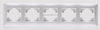 5 Gang Plastic PC Light Switch Socket Accessories Frame 