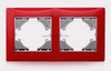 2 Gang Metal Zinc Alloy Light Switch Socket Accessories Frame 